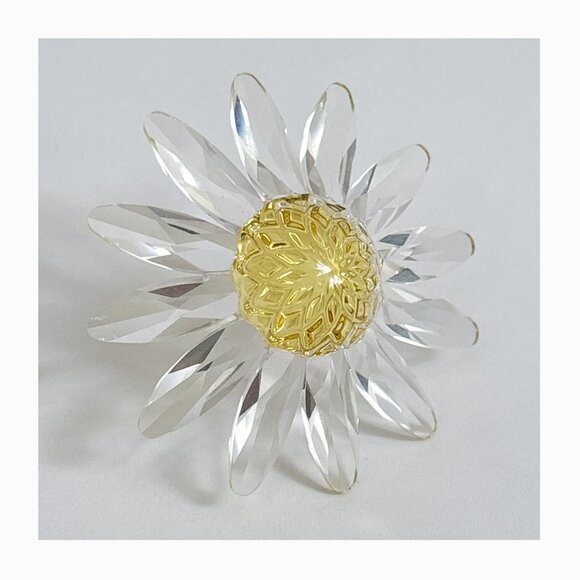 Swarovski - Vintage 1999 RETIRED Crystal Yellow Daisy Flower - Picture 10 of 13